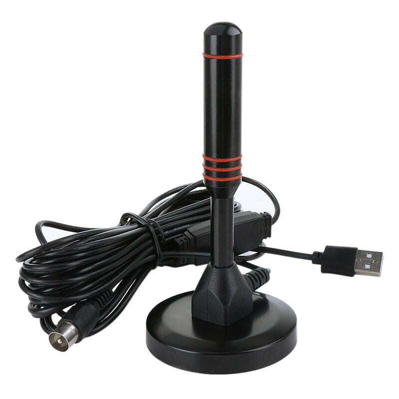 Digital Indoor Amplified TV Antenna 200 Miles HDTV With Amplifier VHF/UHFB Hn