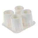 4-Cup Shape Silicone Fresher Shooter Ice Shot Glass Freeze Forming tray Gla