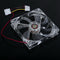 LED Light CPU Cooling Fan Computer PC Clear Case Quad 12CM Heatsink Red