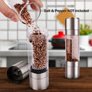 Stainless Steel Salt And Pepper Grinder 2 In 1 Manual Salt & Pepper Mill Sh
