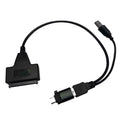 USB 2.0 to SATA Adapter Converter Date Cable for 2.5/3.5 inch Hard Disk Drive