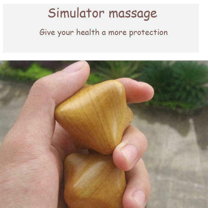 Fragrant Wood Body Reflexology Acupuncture Shiatsu Thai Roller Therapy Mass R7M3