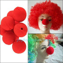 10PCS Sponge Ball Red Clown Magic Nose Party Halloween Masquerade Funny Costume
