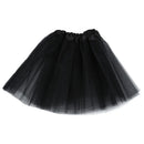 Kids Girls Child Black Ballet Dance Elastic Tulle Tutu