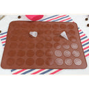 Silicone Macaron Macaroon Baking Mat Cake Decorating Mat - Makes 48 Macaroon