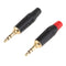 4Pieces 3.5mm 3Pole Male Repair Earphones Audio Solder Jack Plug Adapter