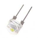 10PCS NEW 8mm 0.5W 3.0-3.2V Straw hat LED White Super bright LED S Ew