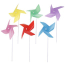 10pcs Colorful Plastic Windmill Toys Pinwheel Self-assembly Windmill Kid's To BX