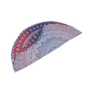 Round Beach Towel 150cm Print Polyester Bath Sand Beach Round Towel Yoga Ma