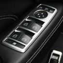 For Mercedes Benz ML GL GLE GLS 5PCS ABS Chrome Car Door Armrest Window Gla