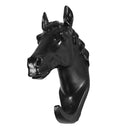 2 Wall Door Clothes Hat Bags Towel Hooks Decorative Elephant + Horse Black