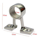 Right end fixed 90 degree 316 stainless steel marine double leg bracket 25mm