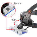 High Power COB LED Headlight Wide angle Headlamp Removable USB Torch outdoor BX