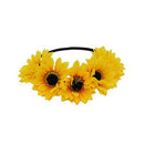 Floral Autumn Sunflower Crown Hair Accessories Bridal Tiara Holiday Hair wi D5P4