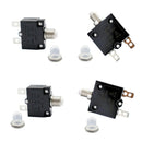 4 Pieces 30A+10A 50V DC Circuit Breaker Manual Resettable Overload Switch