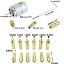 1Pc Dc 12V 500Ma Mirco Motor With 6Pcs 0.5-3.2Mm Drill Collet Electric Pcb  I8F3
