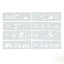 8pcs/set DIY Photo Album Scrapbooking Template Drawing Ruler Painting Tools
