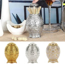 Retro Style Automatic Toothpick Holders Toothpick Dispenser Box Golden