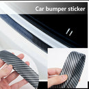 Bumper Strip Rubber Edge Guard Door Sill Protector Car Stickers Carbon Fiber