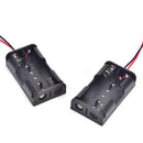 2pcs Black 2 x AA Battery Holder Case Box w Wire Leads H kcTOCA