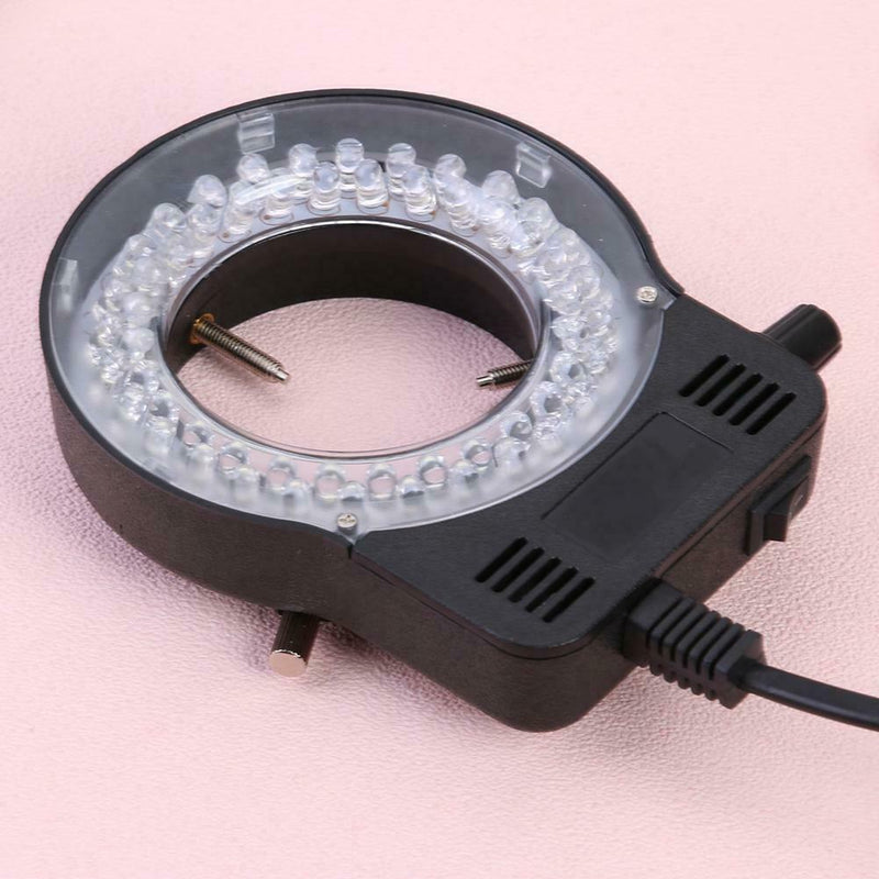 Plastic 56LEDs 35000LM Adjustable Microscope Ring Light Illuminator Lamp