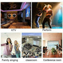 4 In 1 Wireless Bluetooth Karaoke Microphone USB Speaker Home Mini KTV W7N6