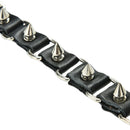 1 X  Metal Cone Stud Spikes Rivet Leather Wristband Bangle Cuff Bracelet JBMWTO