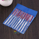 10pcs Guitar Fret DIY Repair Tool Diamond File Needle Handle Files Luthier Tools