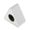 Portable White ABS Injection Molding Triangular Cube Shaped Interview Mic