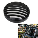 Black Motorcycle 5" Headlight Grill Bezel Cover Headlight Bezel For