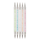 5pcs Crystal Nail Art Dotting Pen Double Head Tools DIY Nail Art Manicure Tool