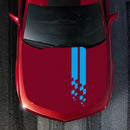 1 Pair Universal Car Hood Cover Decorative Stickers Auto Art Styling Decals Film