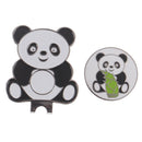 1PC Portable Panda Golf Cap Clip Black White Golf Hat Clip Golf Ball Marker