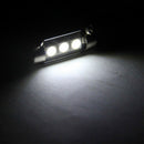 15PCS White 36MM 3 LED 5050 SMD Festoon Dome Car Light Interior Lamp Bu MHH ASB