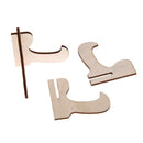 12Pcs DIY Assembled Mini Blackboard Wooden Message Wedding Party Labels