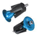 Aluminum Road MTB Handlebar Grip Handle Bar Cap End Plug Cap pair Blue D9X5