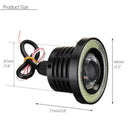 2pcs 2.5" Car COB Halo Ring LED DRL Projector Len Fog Driving Light SUV new