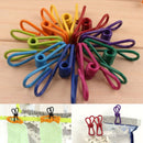 New Metal Clamp Clothes Laundry Hangers Strong Grip Washing Line Pin Pegs CliR3C