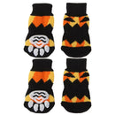 Dog Socks with Non-Slip Rubber Grips for Dogs & Puppies Yellow Black Size L