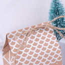 5pcs House Shape Christmas Candy Gift Bags With Ropes Xmas Tree Cookie Bags BX