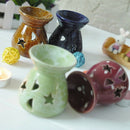 Incense Burner Backflow Cone Censer Tray Holder Catcher Candle Holder Blue