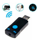 Wireless Car USB Bluetooth Receiver Handsfree 3.5mm Music Audio Adapter Rec A0H2