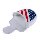 Semicircle Golf Mallet Putter Cover Protector with USA Flag Design