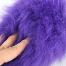 Purple Wool Plush Warm Steering Wheel Gear Shift Handbrake Cover Car Grip Winter