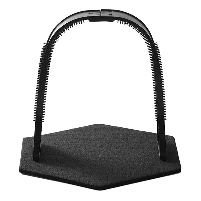 Pet Kitty Cat Black Massager Brush Prevent Hairballs Control Shedding