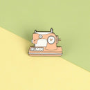 Cartoon Sewing Machine Brooches Enamel Badge Jacket Clothing Backpack Pins
