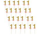 24pcs/Set Glitter one Cake Picks Cupcake Toppers for Girls Birthday Party
