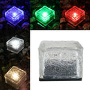 Crystal Solar Power Cube LED Light Waterproof Buried Yard Lamp White