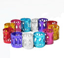 100Pcs Hair Braid Dread Dreadlock Beads Adjustable Cuff Clip 8mm Clip Metal