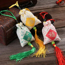 Car Hanging Lavender Sachet Bag Traditional Chinese Art Word Printed Tassels New